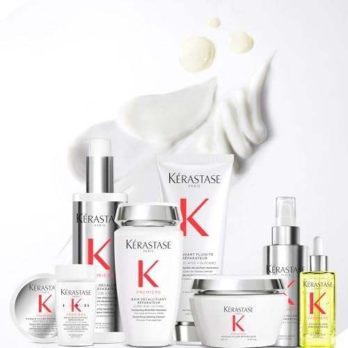 Kerastase Premiere Repair Pre-Shampoo Treatment - Dual-Action for Stronger Hair, Repairs Damage & Calcium Build-Up, 93% Less Breakage, With Citric Acid