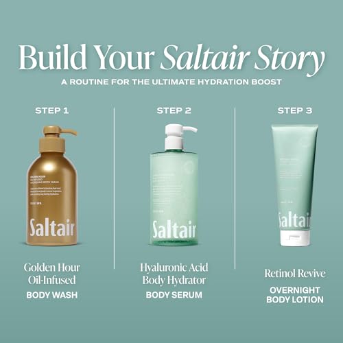 Saltair Hyaluronic Acid Body Serum - Hydrating Gel Moisturizer 13oz