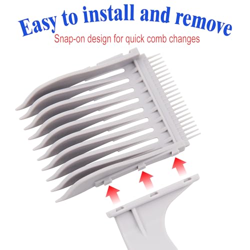 4-in-1 Fade Comb Set for Hair Clippers, Barber Cutting Guide