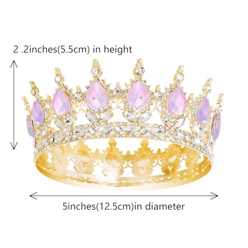 Queen Crown Rhinestone Tiara for Women - Wedding & Costume