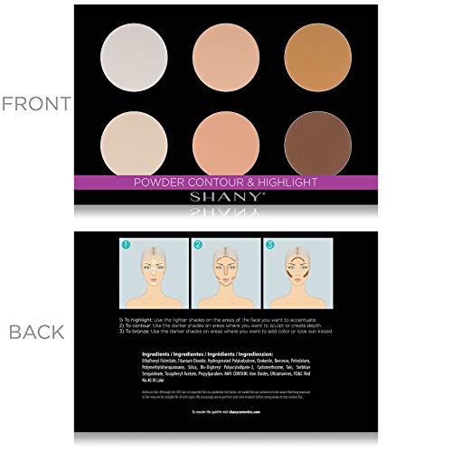 SHANY Powder Contour & Highlighter Palette - 6 Pan