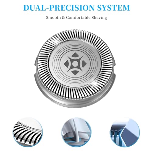 SH30 Replacement Heads Compatible with Shavers Series 3000 2000 1000 S738 S1560 Click and Style Shaver,SH30 Replacement Double Blades for Series 3000 Replacement Blades,3pcs.