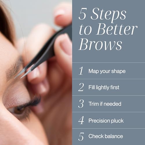 Precision Tweezers Set - Ingrown Hair & Eyebrow Removal, Stainless Steel