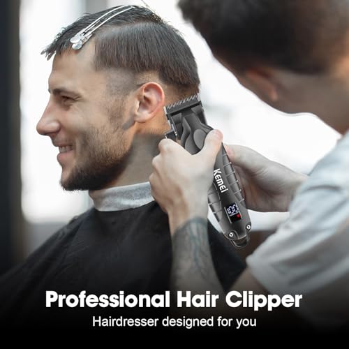 KEMEI Professional Hair Clippers Set for Men,Cordless Rechargeable Hair Clippers Kit, Clippers and Trimmer Set for Hair Cutting, Haircut Clippers,Gifts for Men
