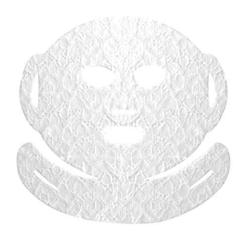 LACE YOUR FACE Patented Compression Facial Mask, AS SEEN ON SHARK TANK, Reusable Biodegradable Cotton Anti Aging Skin Care, Rejuvenating Collagen, 4 pack