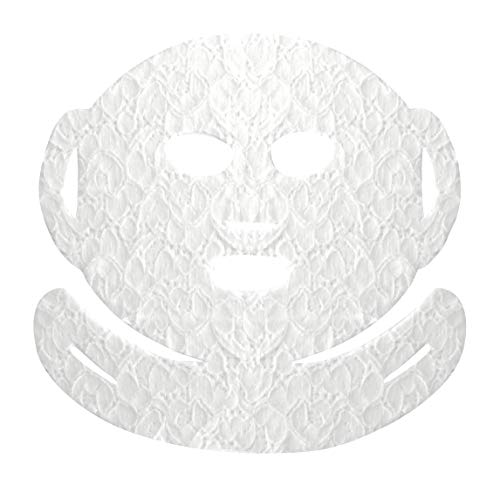 LACE YOUR FACE Patented Compression Facial Mask, AS SEEN ON SHARK TANK, Reusable Biodegradable Cotton Anti Aging Skin Care, Rejuvenating Collagen, 4 pack