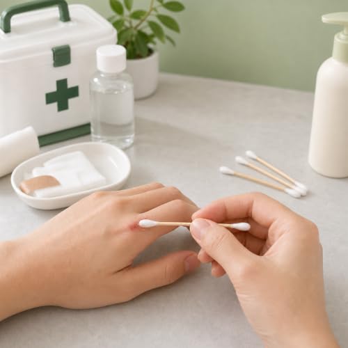 1000 Count Biodegradable Bamboo Cotton Swabs - Organic Cotton Buds