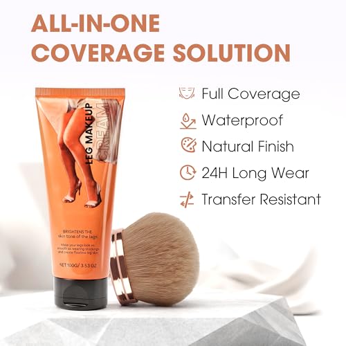 Waterproof Tattoo Cover Up Makeup with Brush - Full Coverage Concealer