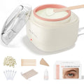 Mini Eyebrow Wax Kit for Women, Wax for Eyebrows Hair Removal, 26 Eye brow Waxing Sticks, 100g Brow Waxing Beads, USB Fast Heat, Smart Constant Temp, Travel or Home Use