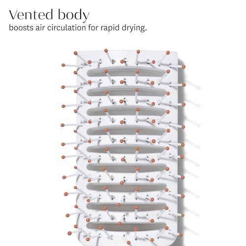 T3 Dry Vent Hair Brush | Vented Detangling Brush for Fast Blow Drying | Heat Resistant Bristles