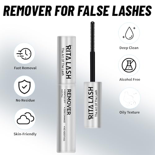 Lash Remover for Lash Extensions - 5ML Cluster Lash Glue & Eyelash Adhesive Remover - Gentle & Fast-Acting
