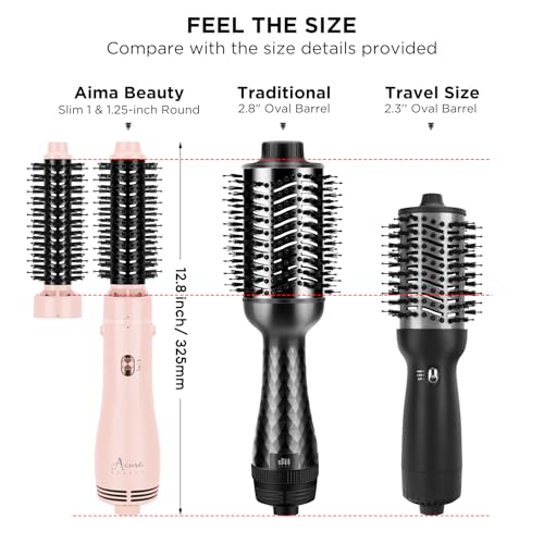 Aima Beauty Hair Dryer Brush 2-in-1 Ionic Hot Air Styler