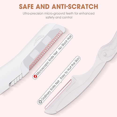 Replacement Blades for Finishing Touch Flawless Dermaplane Glo Facial Exfoliation Razor - White, 18-Pack