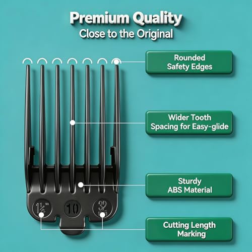 Wahl Clipper Guards Set 6-Piece Replacement Kit, 1.25-2.5" Lengths
