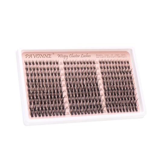 Cluster Lashes Kit 300PCS Wispy C Curl 10-16mm DIY