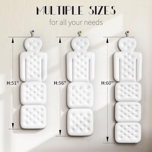 Full Body Bath Pillow with 5D Air Mesh & 160 Suction Cups
