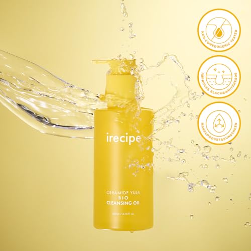 Ceramide Yuja Cleansing Oil (200ml) ? Deep Pore Cleansing, Hydrating with Yuzu & Ceramide, Non-Comedogenic, Removes Waterproof Makeup, Ideal for Acne-Prone Skin (6.76oz)