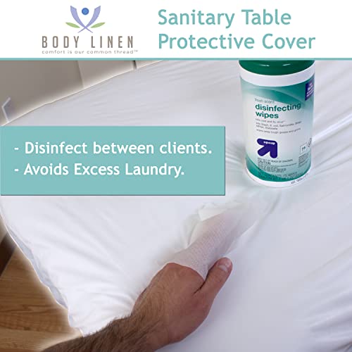 Body Linen Waterproof Massage Table Cover - Reusable PUL Fitted Sheet
