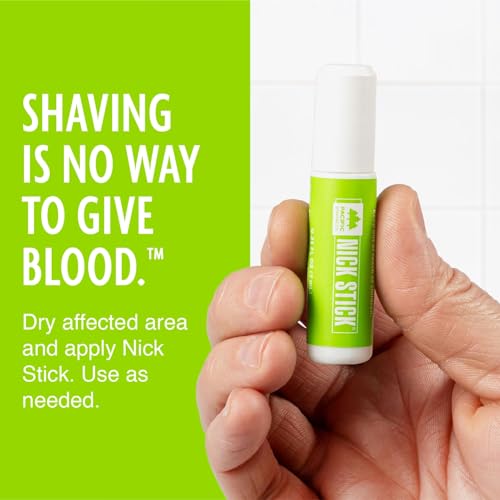 Pacific Shaving Company Nick Stick - A Shave Essential - Puts Nicks in Their Place - Liquid Roll-On Applicator, Dries Clear - With Vitamin E & Aloe Vera (0.25 Oz, 2 Pack)