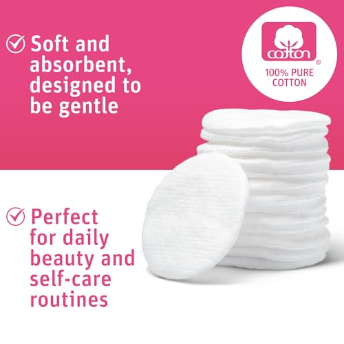 Medline Simply Soft Cotton Rounds 300 Count - Lint-Free