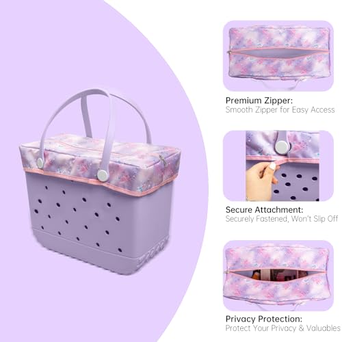 Medium Bogg Bag Zipper Topper Lid - Water-Resistant Privacy Cover
