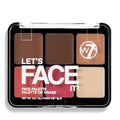 W7 Let¡¯s Face It Cream Face Palette ? Light Soft Glow - 6-Pan Bronzer, Blush & Highlight Palette - Creamy, Blendable Face Makeup