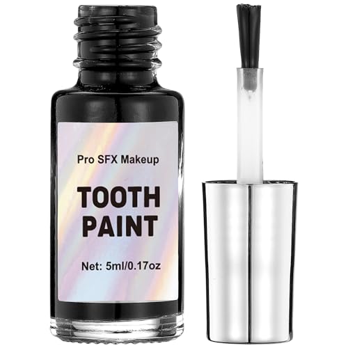 Black Tooth Paint Temporary Teeth Makeup for Halloween Costume