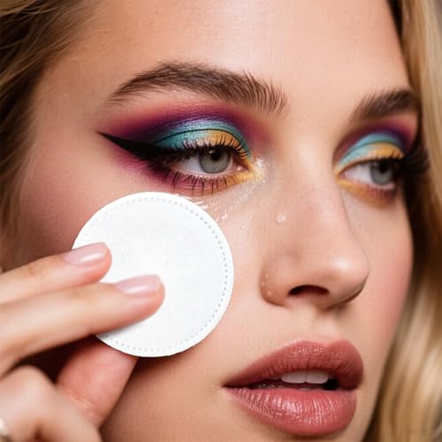 Homrelaxy 600 Count Cotton Rounds - Soft Lint-Free Makeup Remover Pads