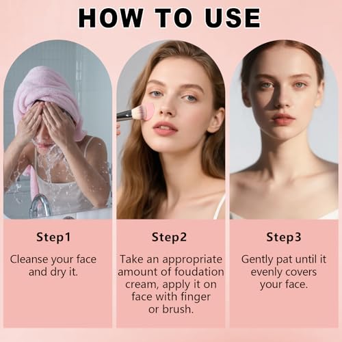Pink Under Eye Brightener Concealer with Brush
