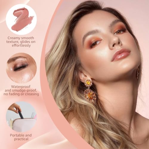 Waterproof Cream-to-Powder Eyeshadow Stick, 12-Hour Wear