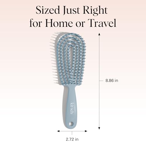 Kitsch Flexi Flow Detangling Hair Brush for Wet or Dry Hair - Haze Blue