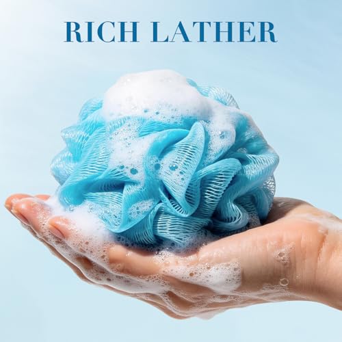 20 Pack Mini Loofah Sponge Travel Size Bath Puff, 5 Colors