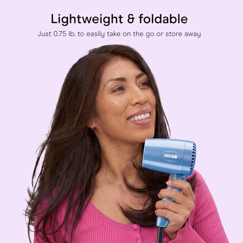 Conair Dual Voltage Hair Dryer Compact Folding 1600W