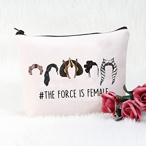 POFULL Princess Movie Inspired Gift The Force is Female Cosmetic Bag (The Force Bag)