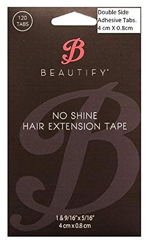 Hair Extension Tape Tabs - 120 Double Sided No Shine Adhesive