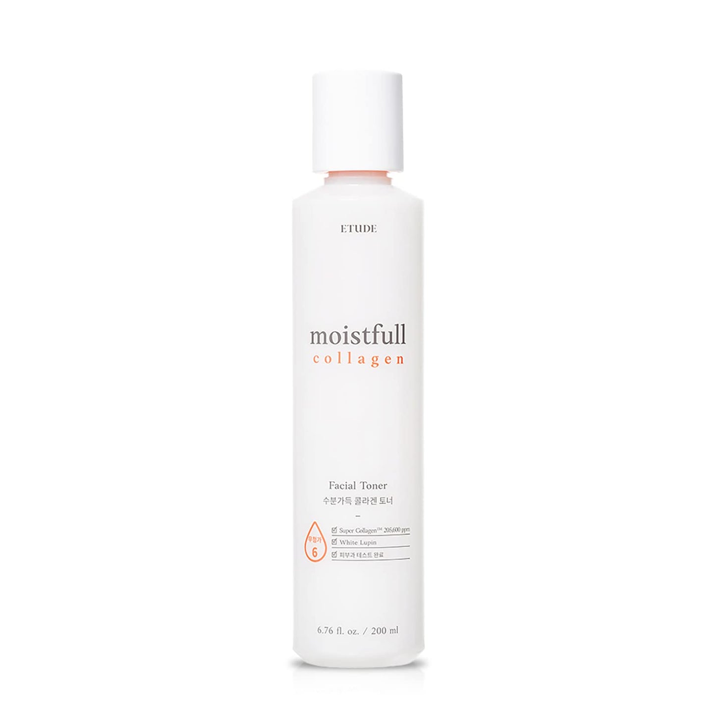 ETUDE Moistfull Collagen Toner, 6.76fl.oz (200ml) (21AD) | Water Essence Type Toner to Hydrate and Keep Your Skin Moistured