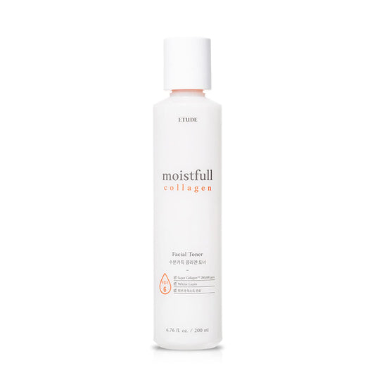 ETUDE Moistfull Collagen Toner, 6.76fl.oz (200ml) (21AD) | Water Essence Type Toner to Hydrate and Keep Your Skin Moistured