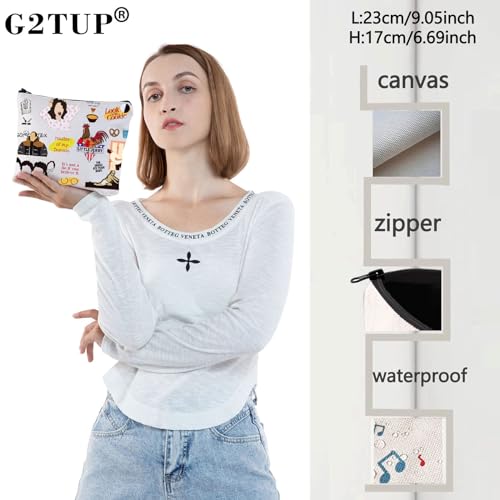 G2TUP Jerry 90's Tv Show Make Up Bag Kramer George Urban Chicken Funny Rooster Gift Elaine Marie Fan Merch (Chicken MG)