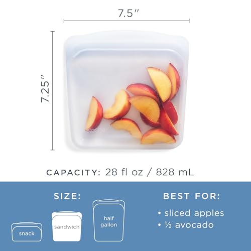 Stasher Silicone Reusable Sandwich Storage Bag - 28 oz, Eco-Friendly