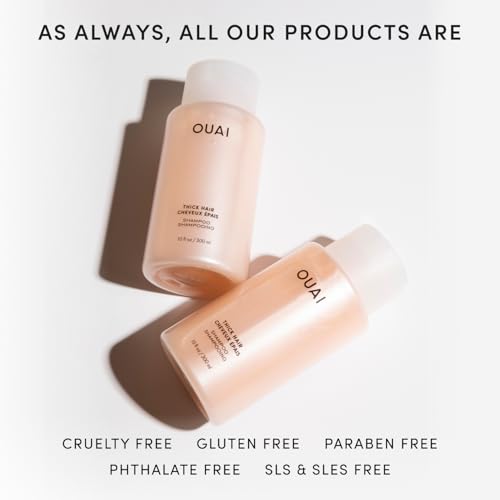 OUAI Thick Hair Shampoo - Hydrating Shea Butter for Frizzy Hair