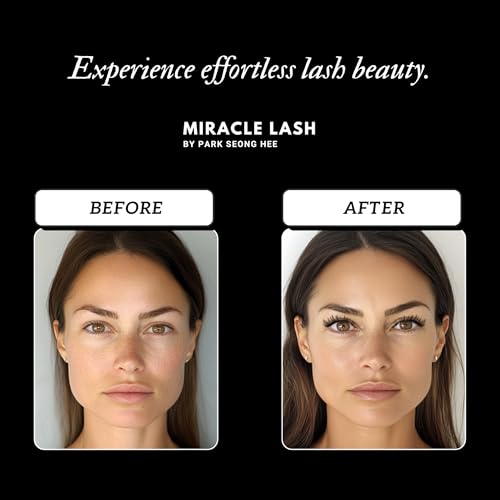 PARK SUNG HEE MIRACLE LASH DIY False Eyelashes, Lash Clusters, Lengthening Wisps 9mm-16mm Contact Lens Friendly, Easy to Apply, Reusable Strip Lashes (E6-280, 15mm), Black