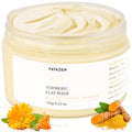 Turmeric Pore Clay Mask - Deep Cleansing Acnes Skincare Facial Mask, Oil Control & Instant Glow for Oily & Dull Skin, Blackhead Gentle Exfoliation with Aloe & Vitamin E, 120g/4.23oz