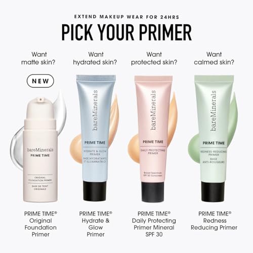 bareMinerals Original Pore Minimizing Gel Face Primer, Extends Makeup Wear, Minimizes the Look of Pores, Blurs Imperfections, Oil Control, Cruelty-Free