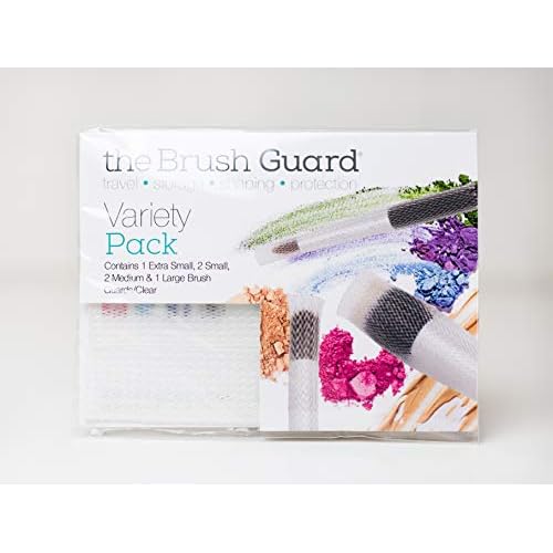 Variety Pack Clear ? Protect and Shape Your Makeup Brushes, 6-Pack (Large, Medium, Small, X-Small) ? Eco-Friendly, Made in USA
