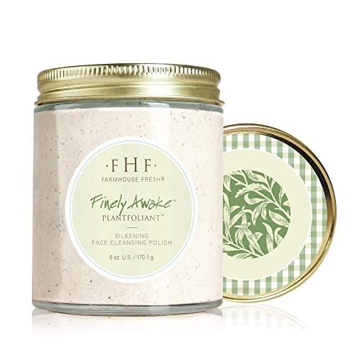FarmHouse Fresh Finely Awake Plantfoliant Silkening Face Cleansing Polish, 6 oz