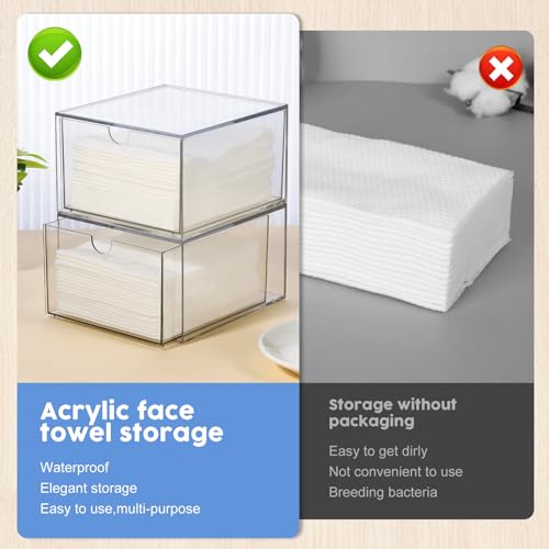 Rainmae 2-Pack Clear Face Towel Holder for XL Towels
