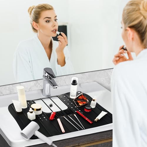 Foldable Sink Cover & Makeup Brush Cleaning Mat – Heat Resistant