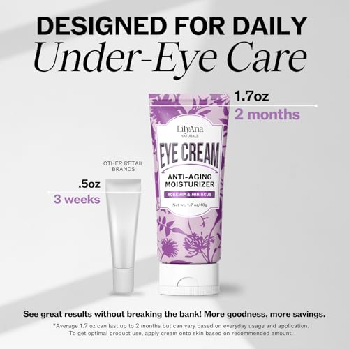 LilyAna Naturals Eye Cream for Dark Circles & Puffiness