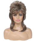 Mullet Wig for Women, Shoulder Length Layered Shag Synthetic