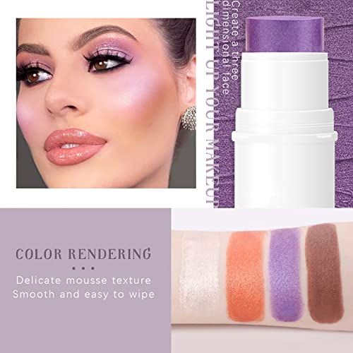 HOSAILY 4-in-1 Cream Blush Stick Set - Waterproof Makeup